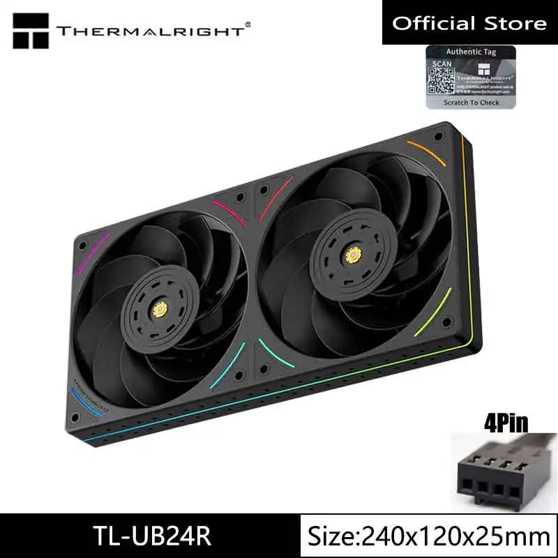 Thermalright TL-UB36/24 Integrated row fan,120x25mm,One-line connection to the motherboard，high-performance chassis cooling fan