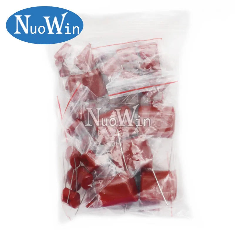 50PCS CBB Capacitor Assortment Kit 400V 10NF-3.3UF 10values*5pcs Metallized Polyester Film Capacitance