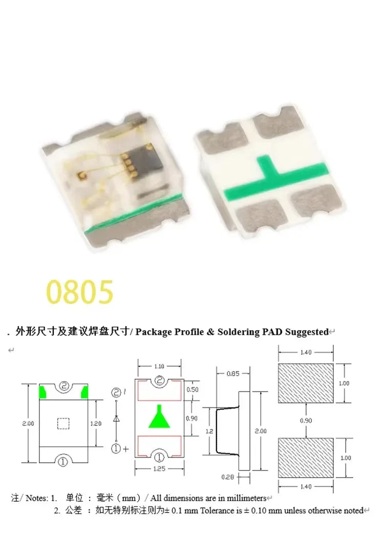 4000pcs 0603 SMD LED White Red Blue Yellow Green Orange Warm White Pink Purple RGB Light Emitting Diode