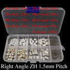 1Box SH 1.0MM/JST 1.25mm/ZH 1.5mm/PH 2.0mm/XH2.54mm/VH 3.96mm Male Plug Female Socket Housing Crimp Terminal Connector Kit