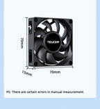 TEUCER UT-60 Slim 60mm PC Case Fan 3500RPM High Airflow CPU Cooler 6/7CM Ultra-thin Cooling Fan