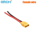 OMCH XT90 Male Female Plug Battery Connector With Silicone Flexible Wire 10AWG For RC Airplane Lipo Battery Drone Car