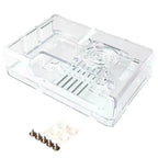 Suitable for Raspberry Pi 3B+ case ABS case with reserved GPIO opening Designed for use with cooling fan case