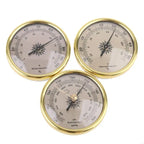E1PC 3 in 1 Thermometer Hygrometer Barometer Wall Mount Embedded 72mm Lightweight