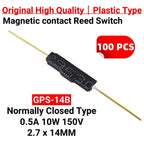 100PCS Plastic Magnetic Contact Reed Switch GPS-16A/16B/14A/14B/11B/11A SMD Normally Open Normally Closed NO NC Induction Sensor