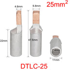 DTLC-10/16/25/35/50/70 Electrical Cable Wire Tubular Lug Screw Connection Connector Copper-AL Cord End Spade Pin Crimp Terminal