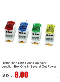 1PC Wire Connector Electric Universal Quick Conductor Splitter Push-in LED Cable Terminal Blocks Mountable Rail Junction Box