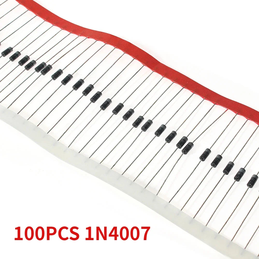 50/100/200pcs Rectifier Diode Schottky Diodes Kit 1N4007 1N4148 1N5819 1N5399 1N5408 1N5822 FR107 FR207 Fast Switching