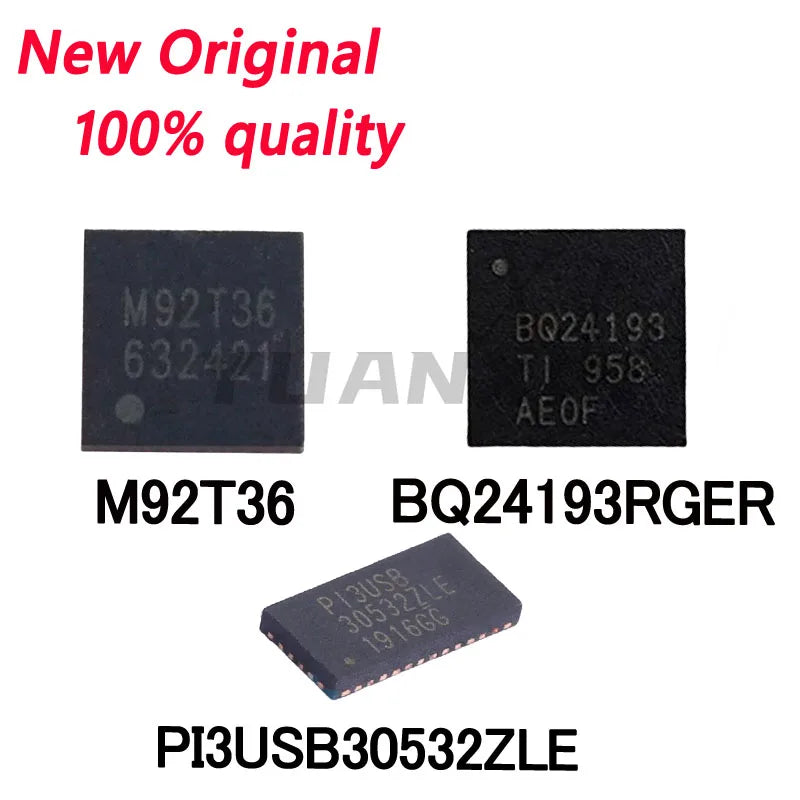 1-10/Pieces New Original M92T36 PI3USB30532ZLE BQ24193RGER BQ24193 PI3USB QFN Nintendo SWITCH Charging Management chip In Stock