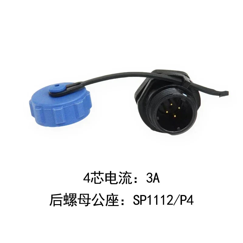 WEIPU IP67 SP1110/S SP1112/P  Female Plug Male Socket 2 3 4 5Pin Waterproof  Aviation Connector Power Adapter Charger SP11