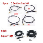 0.5M/1M/2M/3M 5m 10m BNC Male to BNC Male Cable Cord For BNC Adapter Home Extension Connector Adapter Wire for CCTV Camera