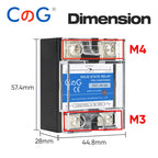 CG 1PCS Single-phase Solid State Relay Input 3-32VDC Output 24-480VAC DC to AC/DC to DC/AC to AC SSR 10/25/40A Module Relay