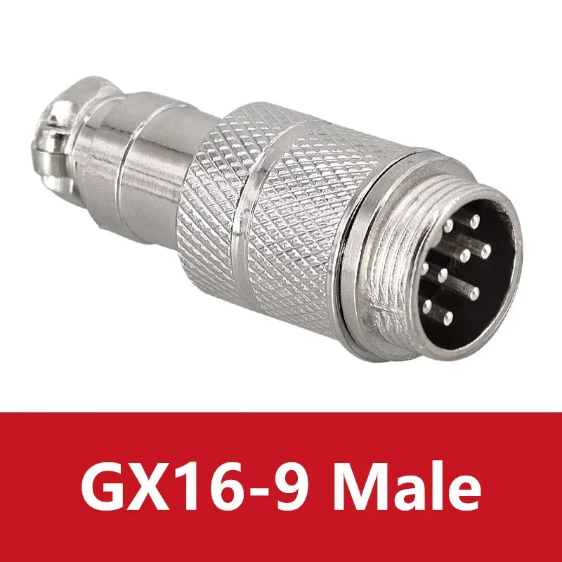 5PCS Docking Connector GX16 Aviation Plug Male Female 16mm 2/3/4/5/6/7/8/9/10 Pin Socket Circular Aviation Connector
