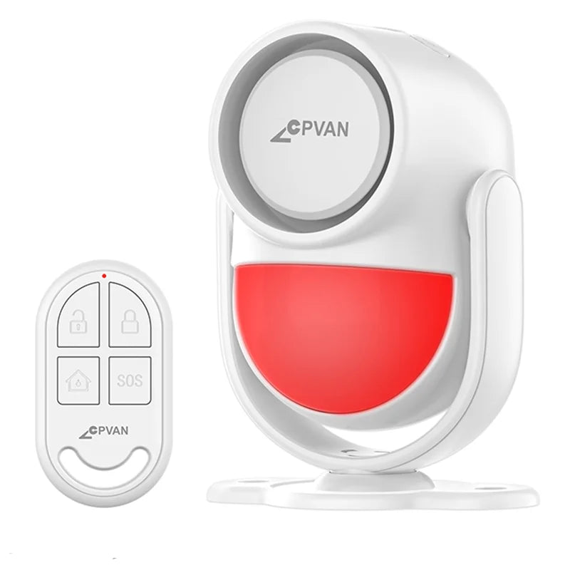 CPVAN Infrared Motion Detector for Home Burglar Alarm Sensor Security Protection Wireless 433MHz PIR Motion Sensor 125dB Sound