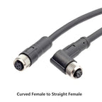 M8 3Pin 4Pin 5Pin 6Pin 8Pin Double Plug Male Female 5M PUR/PVC Cable Adapter  Waterproof Sensor Aviation Connector Power Charger