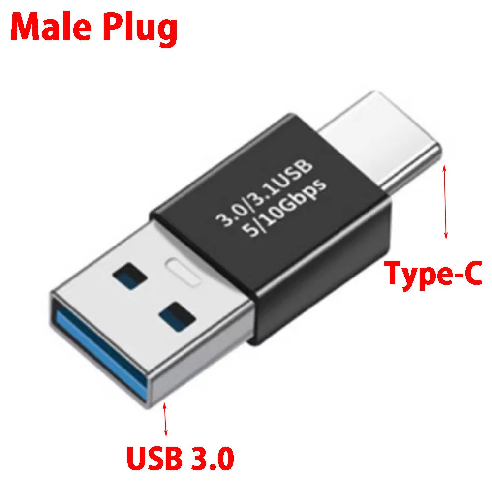 1pcs USB 3.1 To USB 3.0 OTG Charger Adapter Connector Type-C to USB Male To Type-c Adapt Converter for PC MacBook Car USB ipad