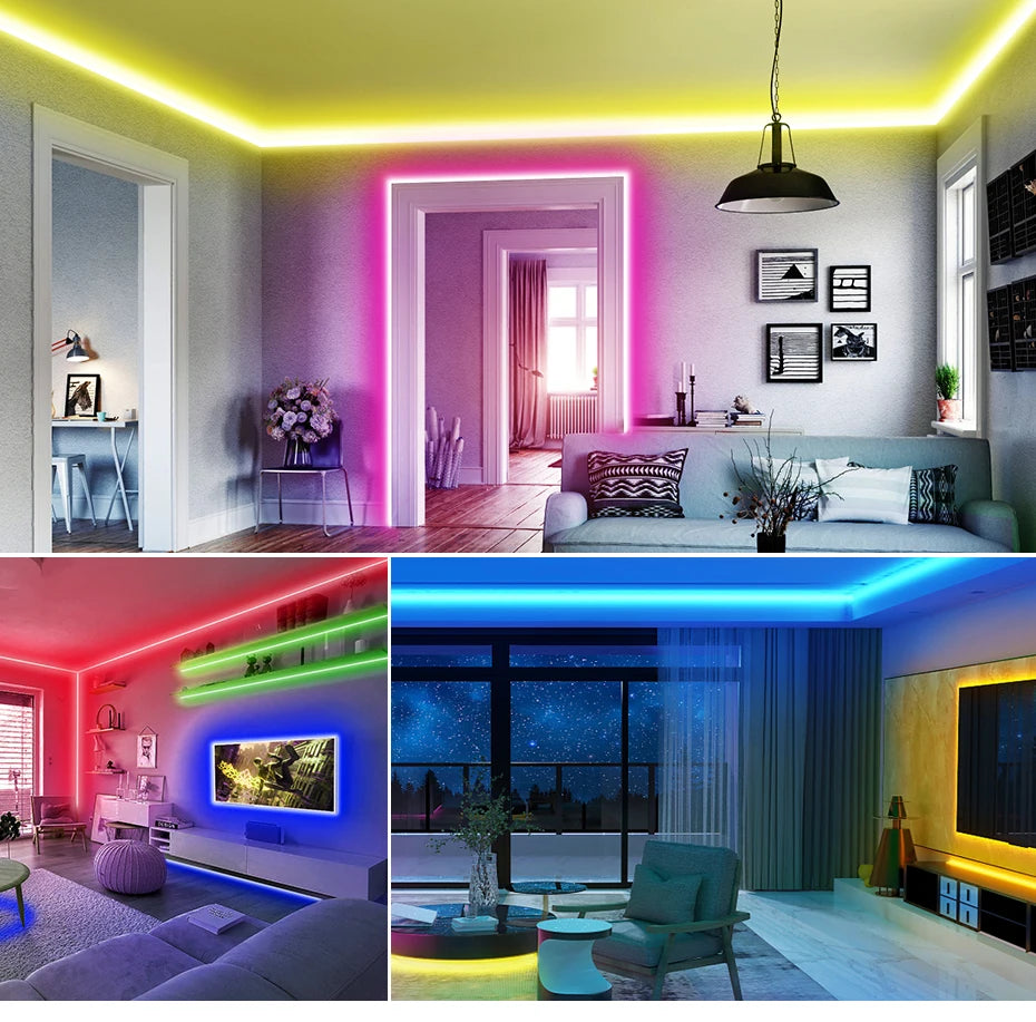 1M 2M 3M 4M 5M COB 24V RGBIC Led Strip 720Leds/M Wifi Bluetooth Infrared Remote Control Flexible Led Tape Lamp Room Decoration