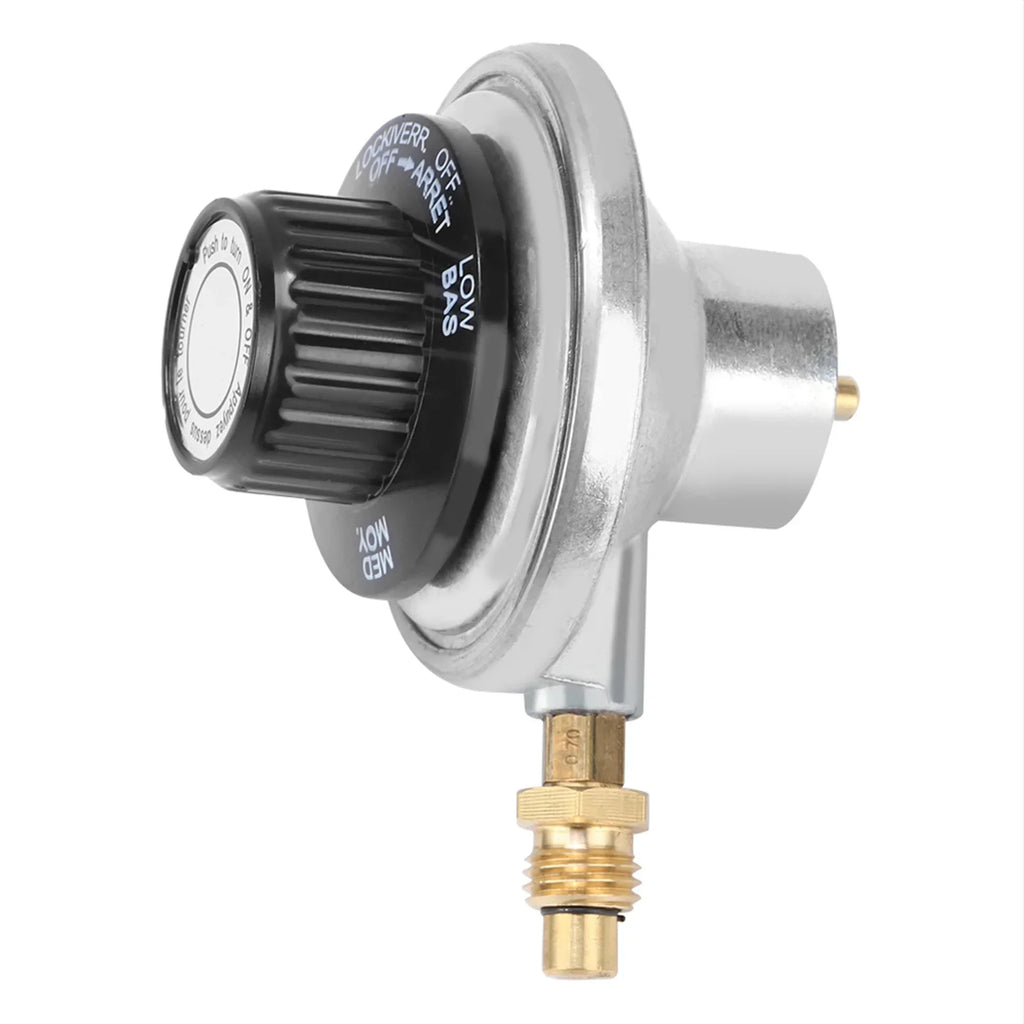 Low Pressure Adjustable Regulator Zinc Alloy 1"‑20UNF Propane Gas Low Pressure Adjustable Regulator Control Valve BBQ Grill