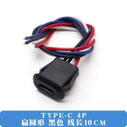 1pcs USB Type C Waterproof Connector Type-C With card buckle Female 3A High Current Fast Charging Jack Port USB-C Charger Plug