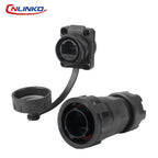 CNLINKO M20 PBT Plastic IP68 Waterproof RJ45 Cable Signal Connector YM20 CAT6 Panel Mount Socket Plug Network Ethernet Interface