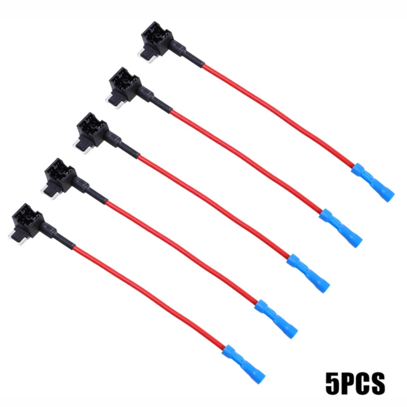 Automotive Fuse Box Circuit Adapter Mini Small and Medium Size ATM Blade Fuse for Car Van Motorcycle RV Boat Tractor TAP Adapter