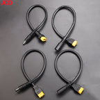 JCD 1pcs 10A Ultra-soft XT60 Plug Male Female Connector to DC 5525/DC5521 Power Cable for Fly Multirotor Field Repairs Apply