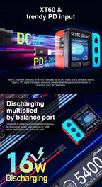 SkyRC B6 neo Smart Charger DC 200W PD 80W LiPo Battery Balance Charger SK-100198 Compact 6S Charger Discharger