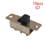 10pcs SS-23F19 (2P3T) Handle Height 5/6/7/9/10MM 3Gear 6Pin Car Refrigerator Large Current Toggle Slide DIP Switch 3/6A 250/125V