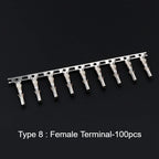 10Sets 4.2mm Pitch MOLEX Mini-Fit 5557/5559 Single Row 2/3/4/5/6P Male Female Housing Terminal Straight/Curved Needle Connector