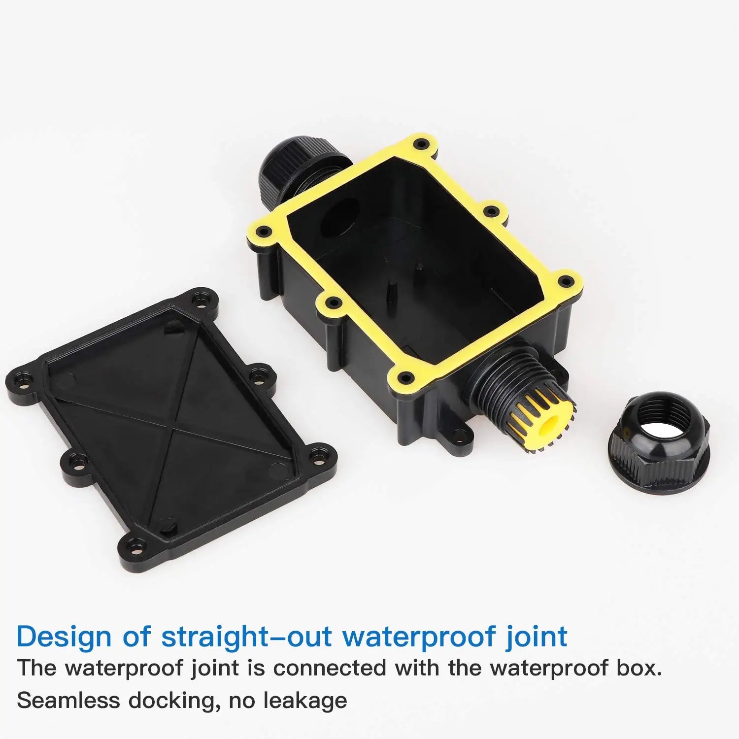 Waterproof IP68 External Junction Case 2Way Plug M20 Coaxial Cable Connector Wire 5-15mm Outdoor Electric Power Cord Box