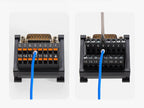 ENMG Direct Insertion 8A 300V DB9 Serial Terminal Block 9 pole 15db25 37 44 50 78 pin male female terminal block rail type D-SUB