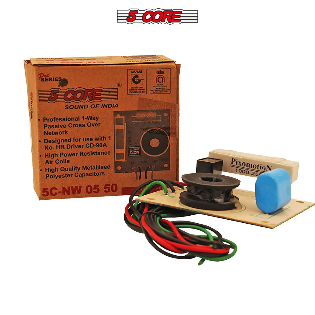 5 CORE 1 Way Passive Cross Over Network Frequency Divider Metalised Polyester Capacitors - NW 05