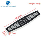 TZT 1/3PCS Reversing Radar Display 0.36 Connected Digital Tube LED Seven Segments Gongyang Green/Yellow/Red Three Colors