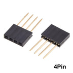 JCD 10PCS 2.54mm Single Row Female Socket 1X2/3/4/5/6/8/10/15/20/40Long pins Long 11mm PCB Board Pin Header For Arduino