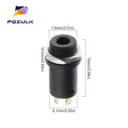 10PCS 3.5mm 4 Channel Female Headphone Stereo Jack Panel Mount Connector Audio Video Vertical Socket Gold Plated High Quality