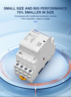 TOMZN TOCT1 4P 25A 4NO 4NC 2NC2NO 220V/230V 50/60Hz Din Rail Household AC Modular Contactor