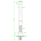 NB IoT Module 868/915/868-915 MHz with Spring-Damping Flange Fiberglass for LoRa HaLow Hotspot Antenna Female