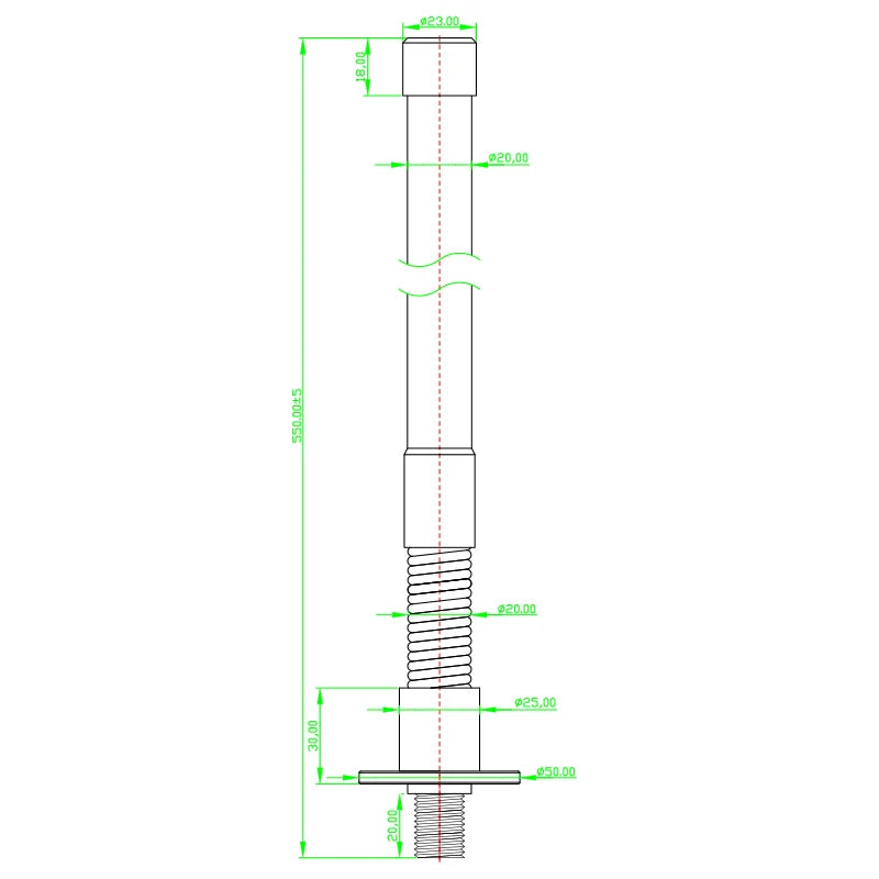 NB IoT Module 868/915/868-915 MHz with Spring-Damping Flange Fiberglass for LoRa HaLow Hotspot Antenna Female