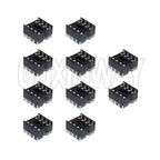20pcs DIP-8 Round Hole Square hole 8 Pins 2.54MM DIP DIP8 IC Sockets Adaptor Solder Type IC Connector