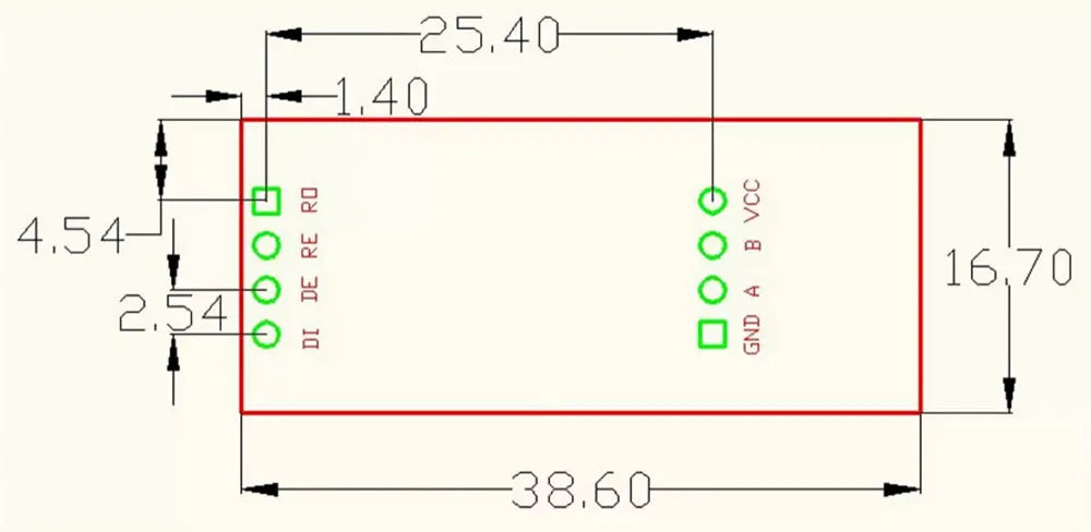 MAX3485 TTL to RS485 Module RS485 to TTL Bidirectional Converter with Overvoltage Protection for MCU / Embedded Development