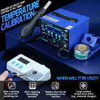 WEP 862BD+ Visible Adjustable Temperture Air Volume BGA Rework Station Hot Air Soldering Station SMD Rework Station With ESD