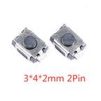 20Pcs SMD Tactile Switch Micro Push Button Silicone Key 3x4 3x6 4x4mm 2Pin 4Pin Electronic Component Switchs
