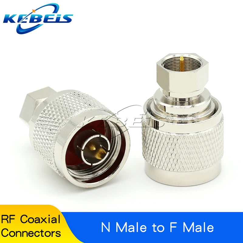 1PCS L16 N To F TV Male Female Straight Connector Adapter L16 N Male Female To F TV Male Female Imperial Coax Converter