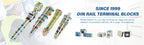 10Pcs PTTB 2.5 Push-in Double Level Din Rail Terminal Block 2 Layer 2.5mm² Plug Electrical Wire Connector PTTB2.5
