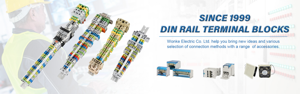 UK2.5B Six Color UK 2.5 mm² Universal Screw Din Rail Terminal Block Feed-through Strip Plug Wire Electrical Connector UK 2.5B