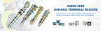 5Pcs STTB2.5-PE Ground Wire Connector Spring-cage 2 Level Earth Protect Plug Electrical STTB 2.5 PE Din Rail Terminal Block