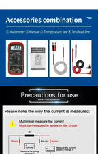 ANENG AN8205C Volt Ohm Multimetro Tester Meter With Thermocouple LCD Backlight Portable Digital Multimeter AC/DC Ammeter