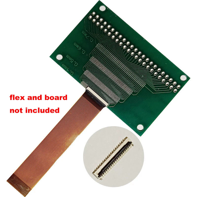 10PCS 0.3 Pitch 11P -- 71P FPC FFC Flat Cable Connector Socket For Laptop Keyboard Interface Test Board DIY 0.3MM 19P 25P 39P 45