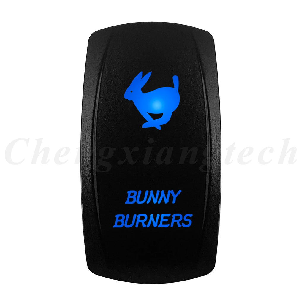 12V 20A Blue Led Car Boat Laser Rocker Switch ON OFF, (ON) OFF, ON OFF ON, (ON) OFF ON, (ON) OFF (ON) Waterproof