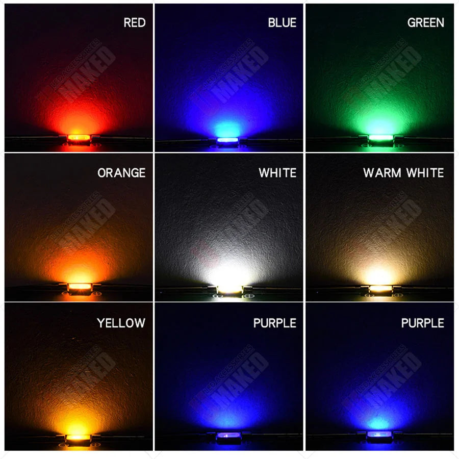 1000Pcs 0402 SMD LED Diodes Chip  Warm White Red Green Blue Yellow Orange UV Purple Pink RGB DIY PCB Lamp Light Beads Emitting